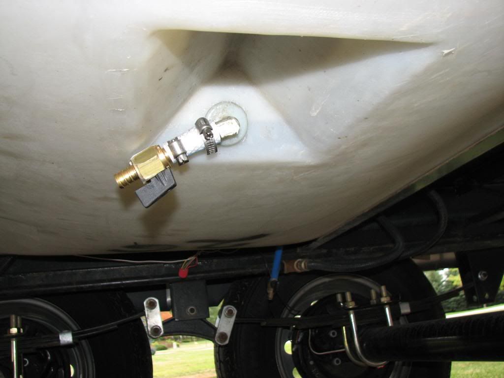 ATF Prowler Fresh Water Tank will not drain completely Heartland